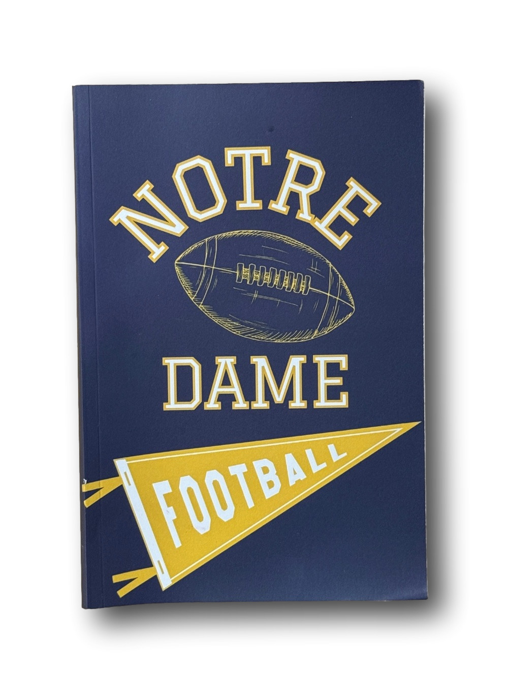 Notre Dame Notebook: Football Varsity Style Blank Notebook, Planner, Journal